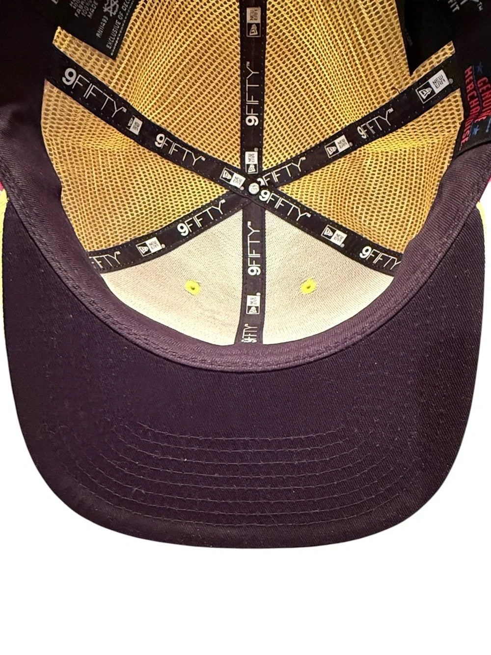 New Era New York Yankees 9FIFTY Snapback Hat Flower Power Yellow Pink Mesh OS